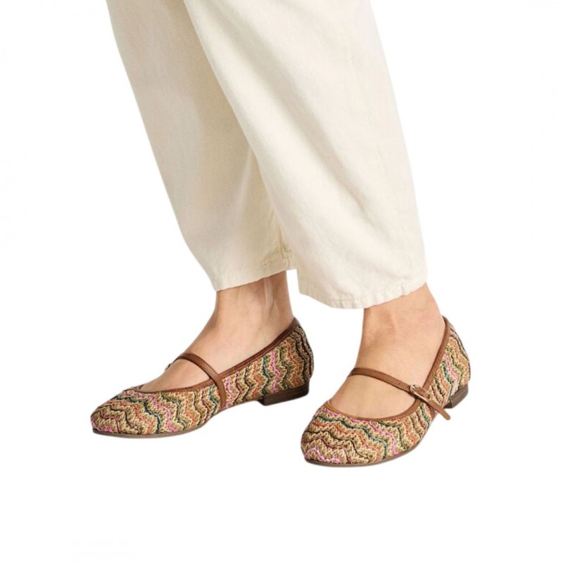 WOMEN'S BALLERINAS MULTICOLOR TAMARIS 1-22146-44 902 M2214644 MULTICOLOR