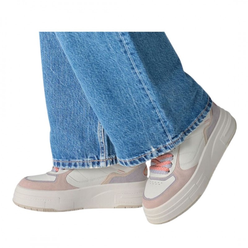 ΓΥΝΑΙΚΕΙΟ SNEAKER ΛΕΥΚΟ/ΡΟΖ/ΠΟΛΥΧΡΩΜΟ TAMARIS 1-23760-44 596 M2376044 ROSE COMB