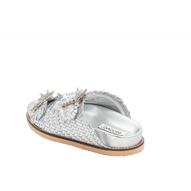 WOMEN'S SLIPPER SILVER INUOVO 395010