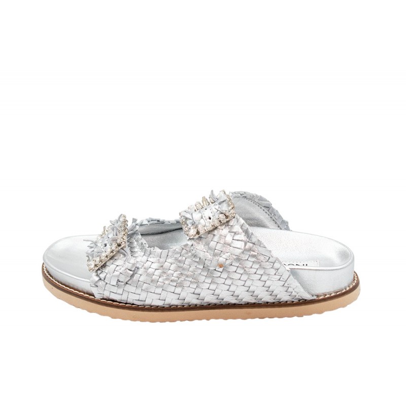 WOMEN'S SLIPPER SILVER INUOVO 395010