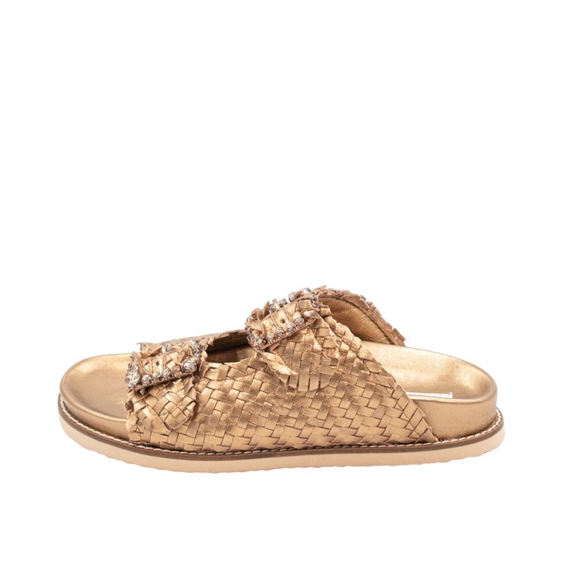 WOMEN'S BRONZE SLIPPER INUOVO 395010 COPPER
