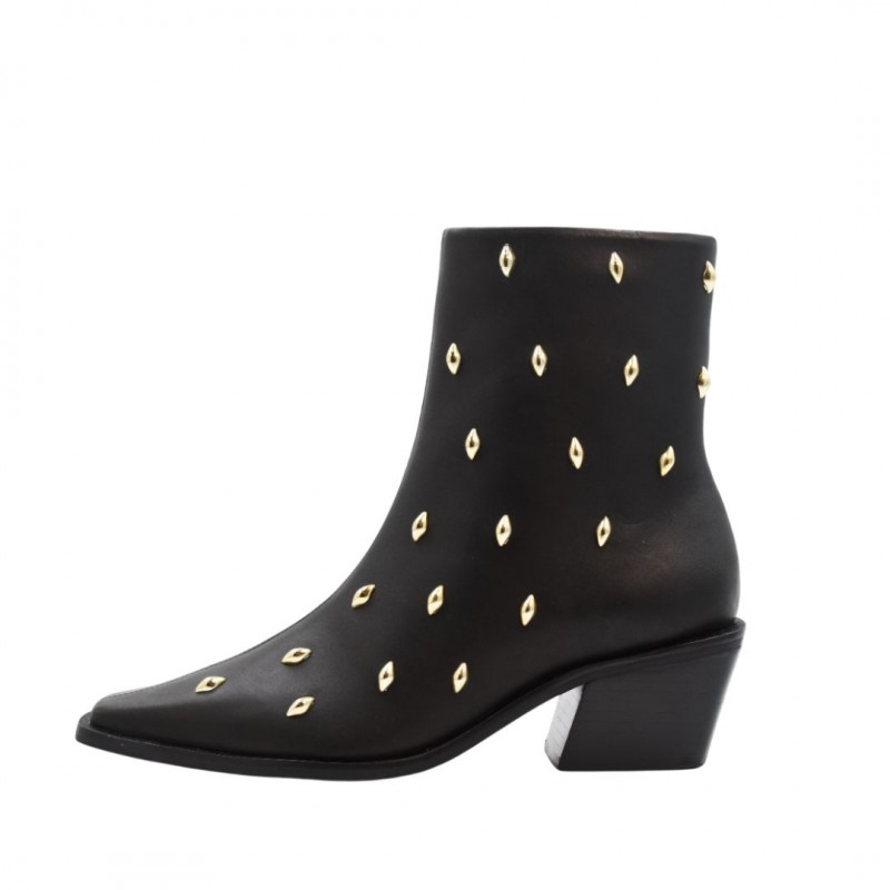 ΓΥΝΑΙΚΕΙΟ ΜΠΟΤΑΚΙ ΜΑΥΡΟ CARRANO 503011/FAC01-SOFT LEATHER 