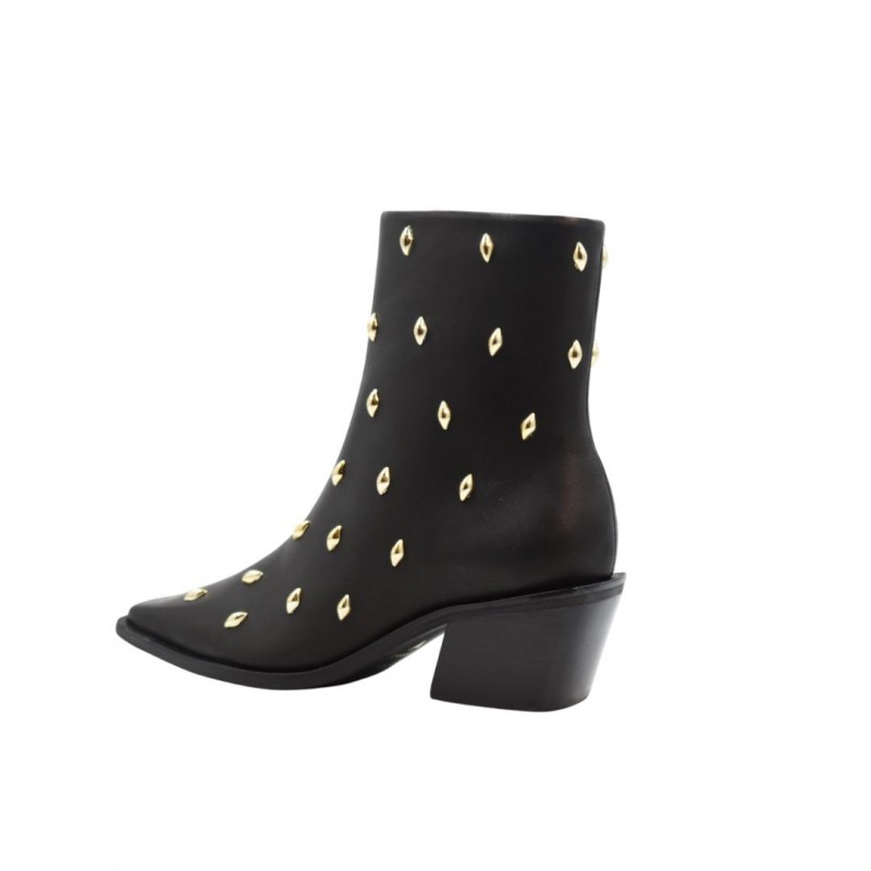 ΓΥΝΑΙΚΕΙΟ ΜΠΟΤΑΚΙ ΜΑΥΡΟ CARRANO 503011/FAC01-SOFT LEATHER 