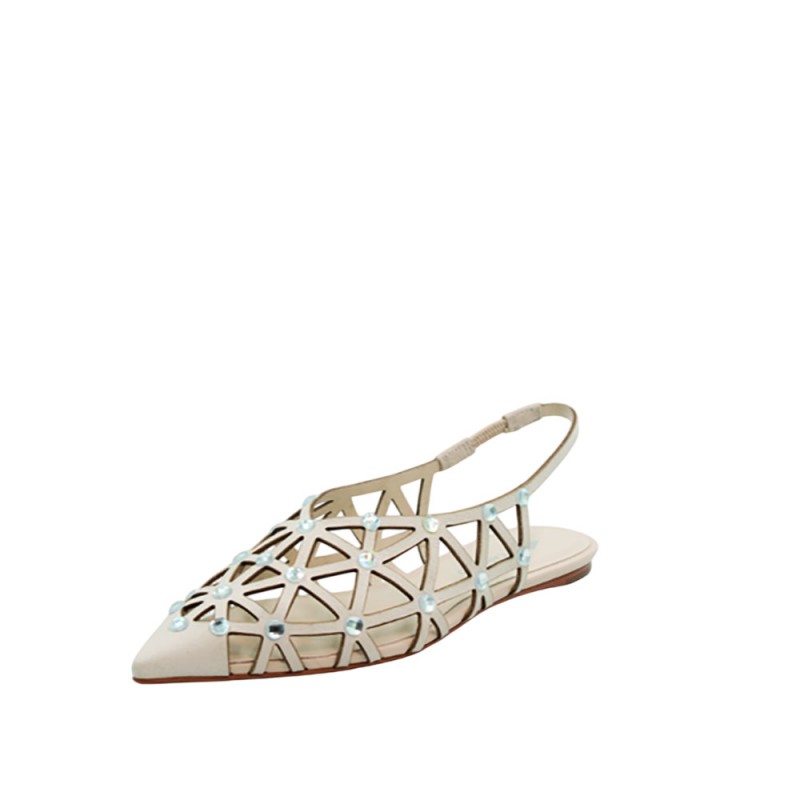 WOMEN'S BALLERINAS BEIGE CARRANO 507063/FAC01-LAIT
