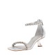 WOMEN'S SILVER SANDAL CARRANO 681017/MET01-CRACK-SILVER