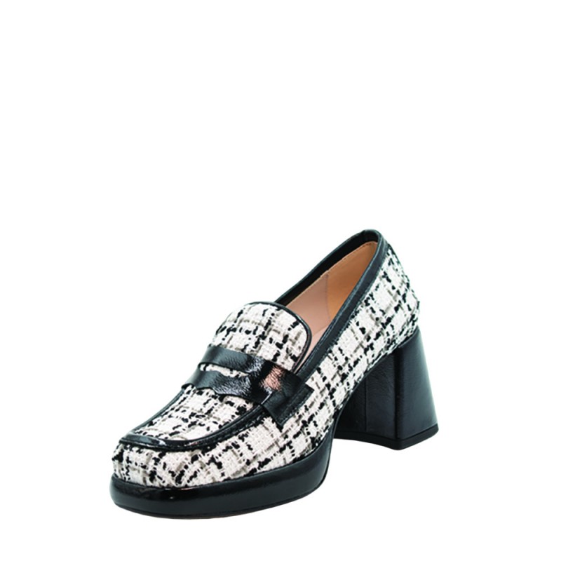 WOMEN'S HEEL BLACK/WHITE MARIAN 81659 LINTON BLANCO