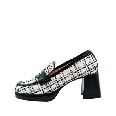 WOMEN'S HEEL BLACK/WHITE MARIAN 81659 LINTON BLANCO