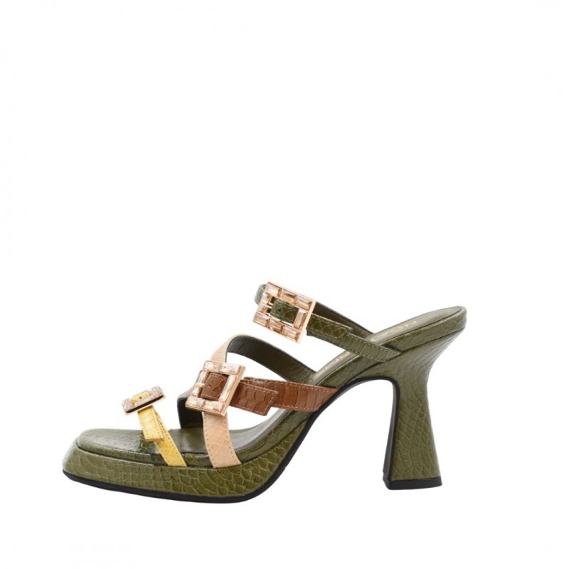 ΓΥΝΑΙΚΕΙΟ MULE ΧΑΚΙ/ΠΟΛΥΧΡΩΜΟ NOA HARMON 9915-M33 MULTI KHAKI