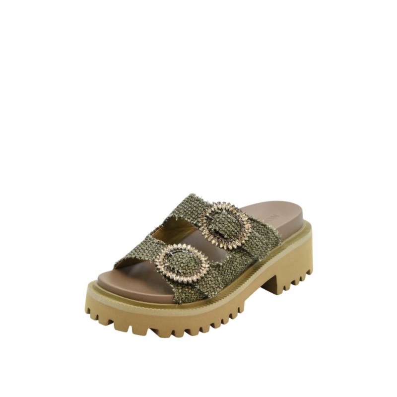 WOMEN'S SLIPPERS KHAKI NOA HARMON 9933-33 KHAKI 