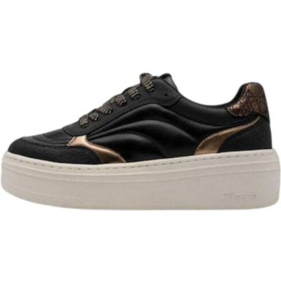 ΓΥΝΑΙΚΕΙΟ SNEAKER ΜΑΥΡΟ/BRONCE TAMARIS 1-23756-45 075