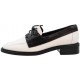 ΓΥΝΑΙΚΕΙΟ LOAFERS ΛΕΥΚΟ/ΜΑΥΡΟ CARRANO 845009/FAC01-SOFT LEATHER WHITE/BLACK