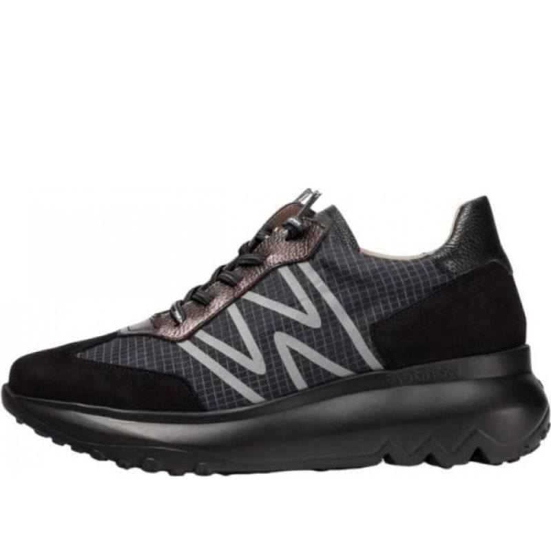 ΓΥΝΑΙΚΕΙΟ SNEAKER ΜΑΥΡΟ WONDERS A-4001