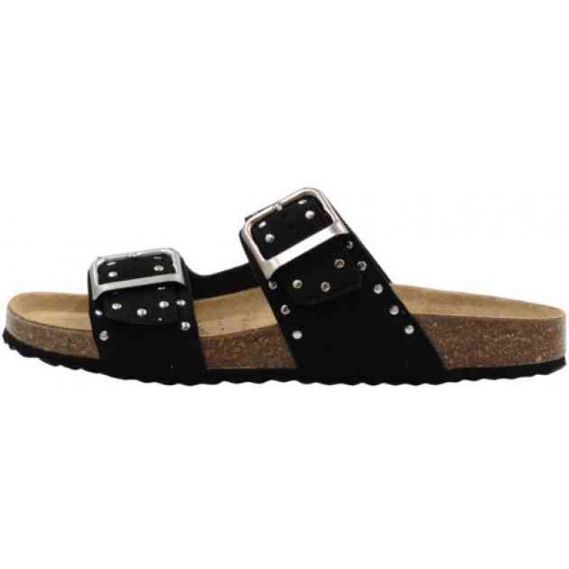 ΓΥΝΑΙΚΕΙΑ SLIPPERS ΜΑΥΡΟ GEOX D55Y3I 000AU C9999 D BRIONIA R I-GEOBUCK SUEDE