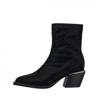 ΓΥΝΑΙΚΕΙΟ ΜΠΟΤΑΚΙ ΜΑΥΡΟ ALMA EN PENA I250804 LYCRA BLACK