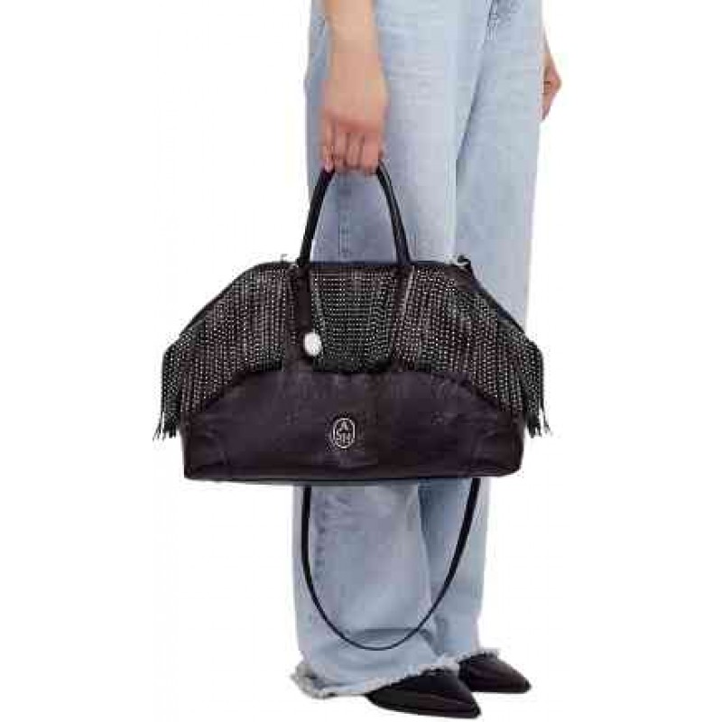 ΓΥΝΑΙΚΕΙΑ ΤΣΑΝΤΑ ΧΕΙΡΟΣ/ΩΜΟΥ ΜΑΥΡΗ ASH JACQUELINE FRINGES SS26-HB-153621-099-00