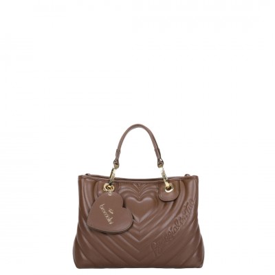 ΓΥΝΑΙΚΕΙΑ ΤΣΑΝΤΑ ΧΕΙΡΟΣ/ΩΜΟΥ ΚΑΦΕ BRACIALINI B18551 300-MARRONE BETH MATELASSE