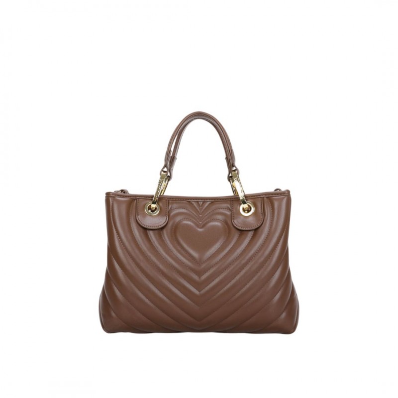 ΓΥΝΑΙΚΕΙΑ ΤΣΑΝΤΑ ΧΕΙΡΟΣ/ΩΜΟΥ ΚΑΦΕ BRACIALINI B18551 300-MARRONE BETH MATELASSE