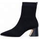 ΓΥΝΑΙΚΕΙΟ ΜΠΟΤΑΚΙ ΜΑΥΡΟ CARRANO 721005B/CAB01-KNIT/SOFT LEATHER (P.COURO)