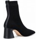 ΓΥΝΑΙΚΕΙΟ ΜΠΟΤΑΚΙ ΜΑΥΡΟ CARRANO 721005B/CAB01-KNIT/SOFT LEATHER (P.COURO)