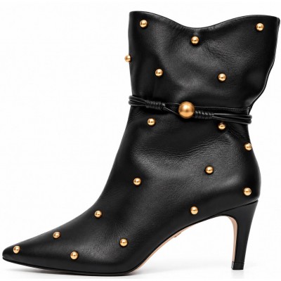 ΓΥΝΑΙΚΕΙΟ ΜΠΟΤΑΚΙ ΜΑΥΡΟ CARRANO 853017/CABL01-SOFT LEATHER (P.COURO)