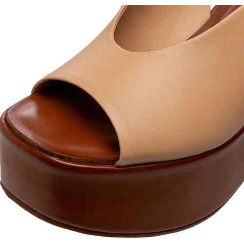 ΓΥΝΑΙΚΕΙΑ ΠΛΑΤΦΟΡΜΑ  ΜΠΕΖ CARRANO 949003/TR01-VEGETAL (P.COURO)/PORCINI