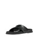 WOMEN'S BLACK SLIPPERS GEOX D ADELASH D55YWB 000TU C9999 NAPPA SHEEP LEA