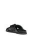 WOMEN'S BLACK SLIPPERS GEOX D ADELASH D55YWB 000TU C9999 NAPPA SHEEP LEA