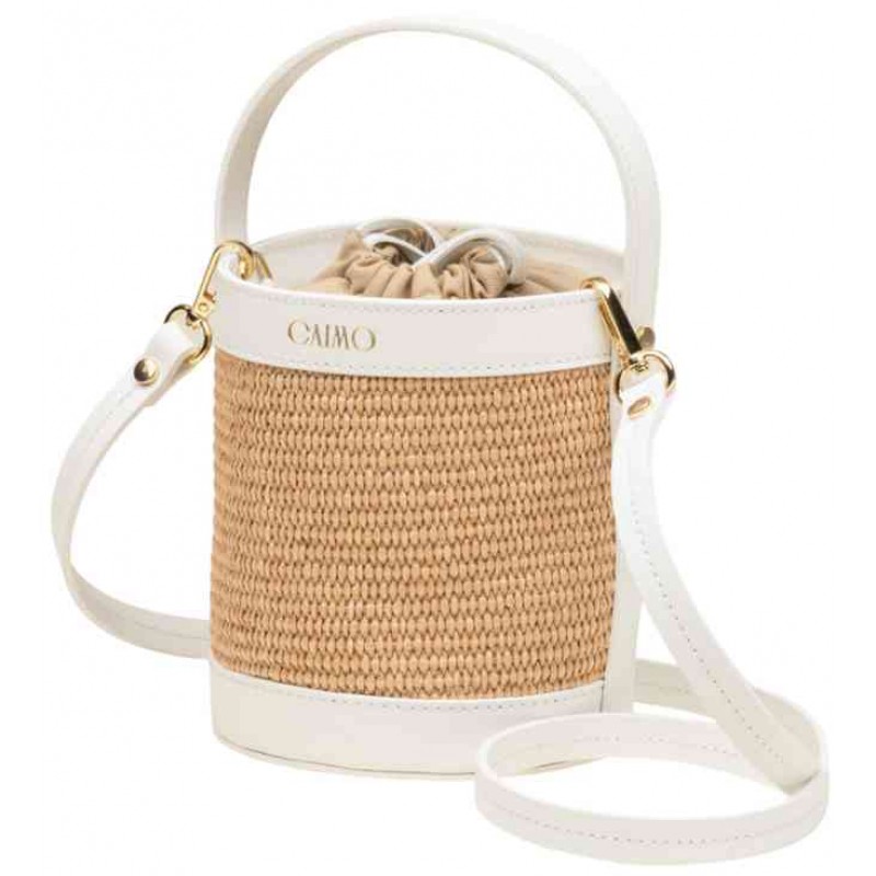 ΓΥΝΑΙΚΕΙΑ ΤΣΑΝΤΑ ΧΕΙΡΟΣ/ΧΙΑΣΤΙ ΛΕΥΚΗ/ΜΠΕΖ GAIMO  BOMBON 23099-43540-1 V0002