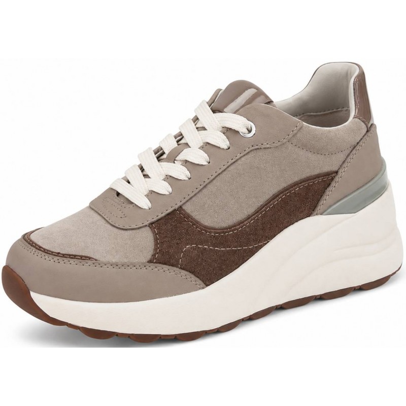 ΓΥΝΑΙΚΕΙΟ SNEAKER ΜΠΕΖ GEOX  SPHERICA EC13 WOMAN D65WAB 02285 C5288