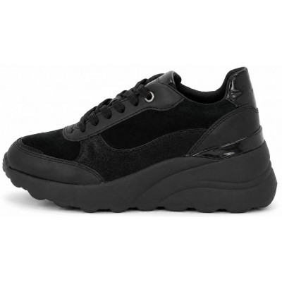 ΓΥΝΑΙΚΕΙΟ SNEAKER ΜΑΥΡΟ GEOX SHERICA EC13 WOMAN D65WAB 02285 C9999