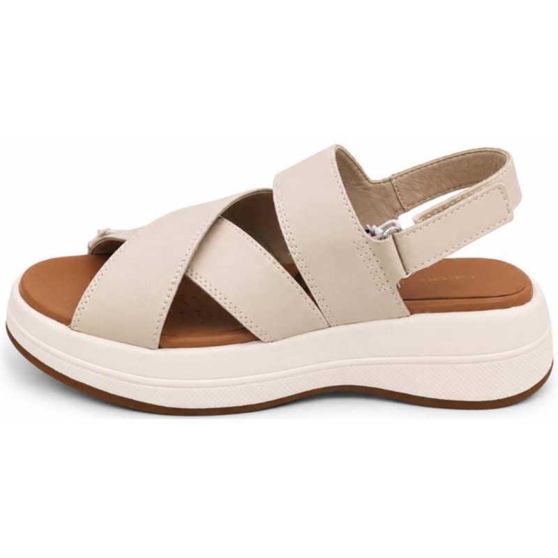 ΓΥΝΑΙΚΕΙΟ ΣΑΝΔΑΛΙ OFF WHITE GEOX D SPHERICA ECUB_3 S D650VC 00098 C1122