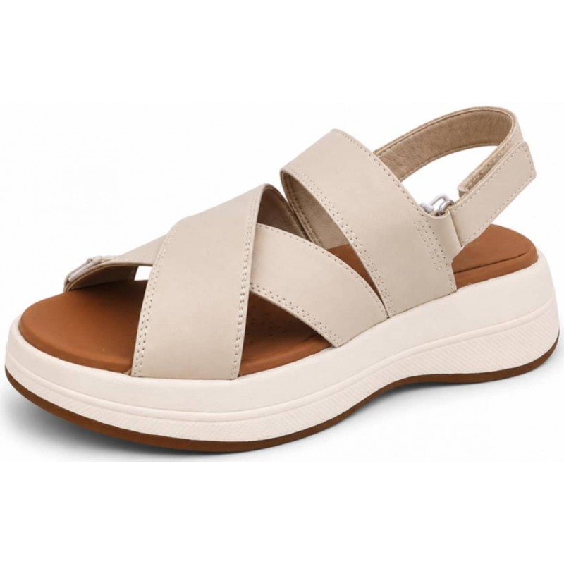 ΓΥΝΑΙΚΕΙΟ ΣΑΝΔΑΛΙ OFF WHITE GEOX D SPHERICA ECUB_3 S D650VC 00098 C1122