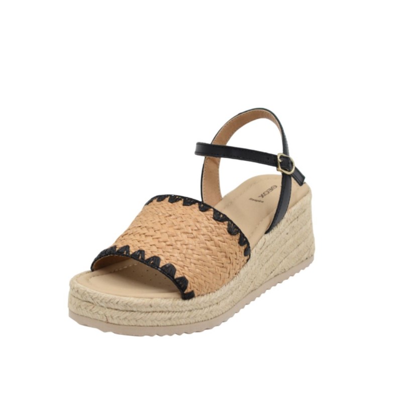 ΓΥΝΑΙΚΕΙΑ ΠΛΑΤΦΟΡΜΑ ΜΠΕΖ/ΜΑΥΡΟ GEOX D ALEMERIA D651KA 01143 C6182