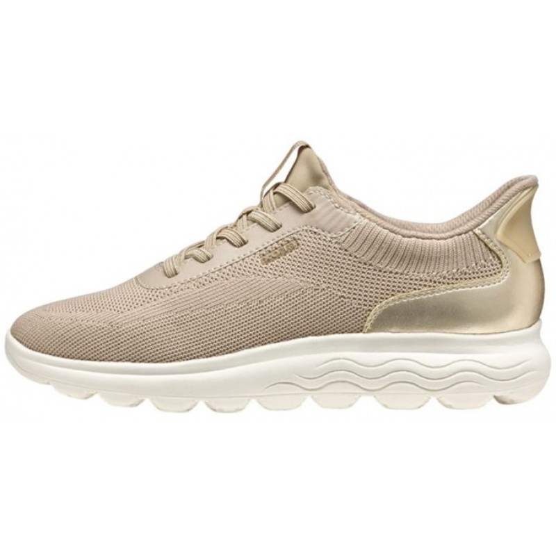 ΓΥΝΑΙΚΕΙΟ SNEAKER ΜΠΕΖ/ ΧΡΥΣΟ GEOX D SPERICA PLUS A- KNIT.TE+SY D557MA 06KBN CH621L