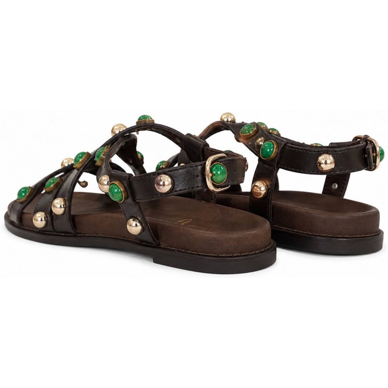 ΓΥΝΑΙΚΕΙΟ ΣΑΝΔΑΛΙ ΚΑΦΕ INUOVO D51007 CRYSTAL MC BROWN
