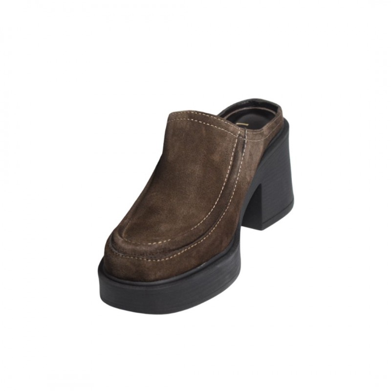 WOMEN'S MULE BROWN IRIS SAMIE