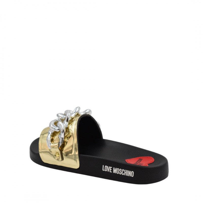 ΓΥΝΑΙΚΕΙΑ SLIPPERS ΜΑΥΡΑ LOVE MOSCHINO JA28132G1MI1890A