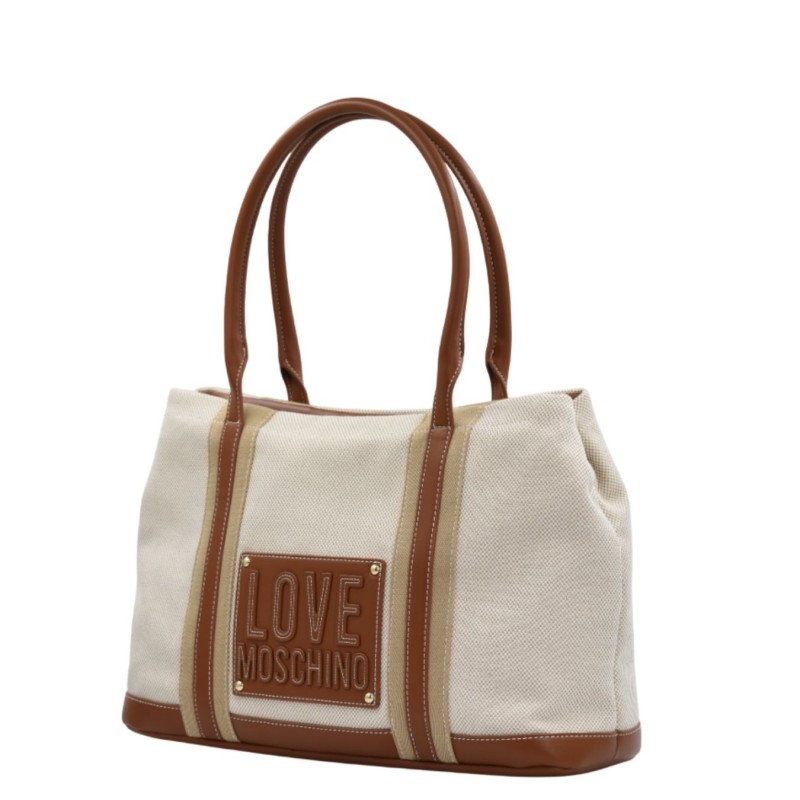 WOMEN'S SHOULDER/HAND BAG BEIGE/TAMPA LOVE MOSCHINO JC4064PP1OLZ110A