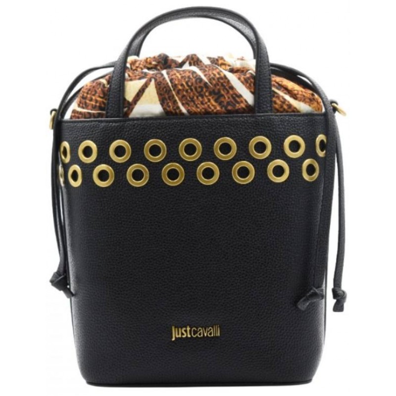 ΓΥΝΑΙΚΕΙΑ ΤΣΑΝΤΑ ΧΕΙΡΟΣ/ΧΙΑΣΤΙ ΜΑΥΡΗ JUST CAVALLI 80RA4BF2 - JC F_FOULARD EYELETS  ZSB81 899 