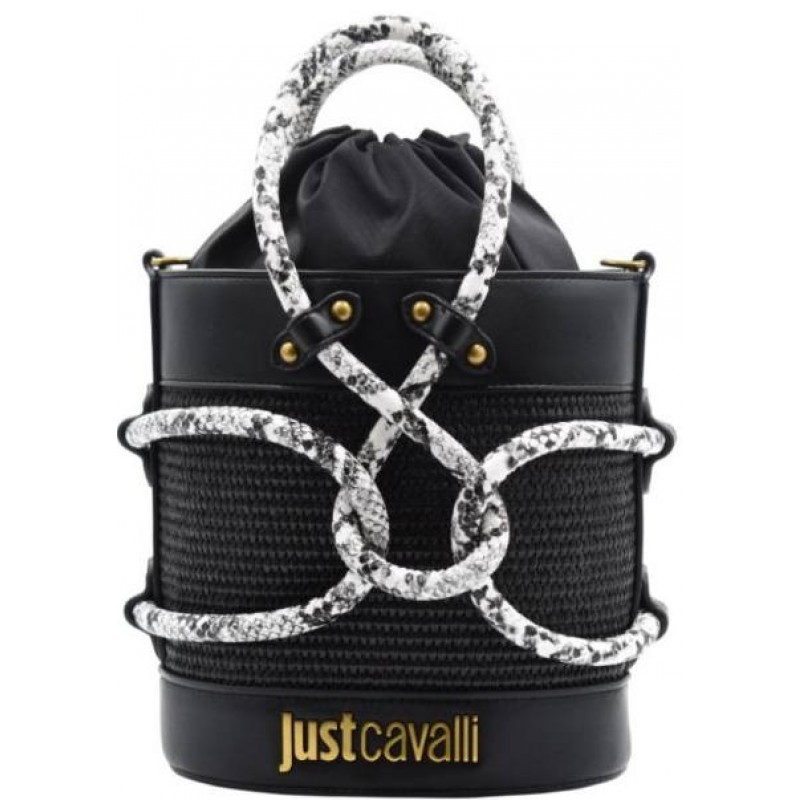 ΓΥΝΑΙΚΕΙΑ ΤΣΑΝΤΑ  ΧΕΙΡΟΣ/ΧΙΑΣΤΙ ΜΑΥΡΗ/ΛΕΥΚΟ JUST CAVALLI 80RA4BR1 ZSE01 899