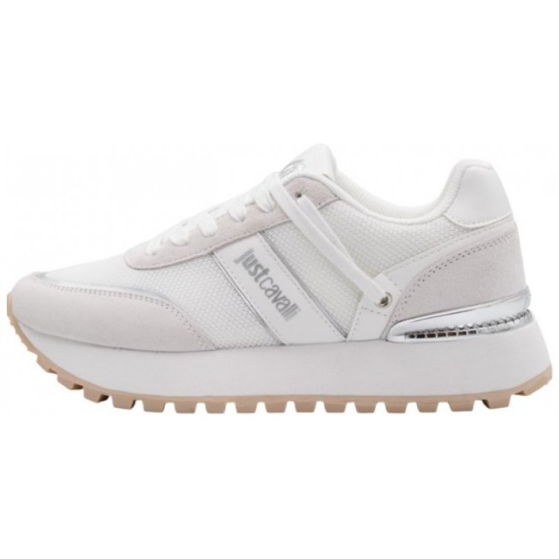 ΓΥΝΑΙΚΕΙΟ SNEAKER ΛΕΥΚΟ JUST CAVALLI 80RA3SJ1 ZSE48 003
