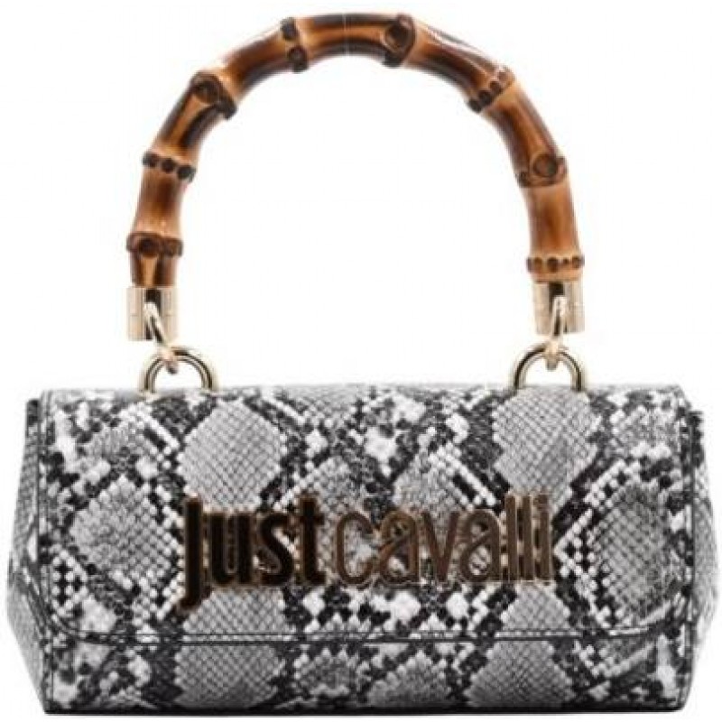 ΓΥΝΑΙΚΕΙΑ ΤΣΑΝΤΑ ΧΕΙΡΟΣ/ΧΙΑΣΤΙ ΑΣΠΡΟ/ΜΑΥΡΟ SNAKE JUST CAVALLI 80RA4BD1 ZSD84 L02