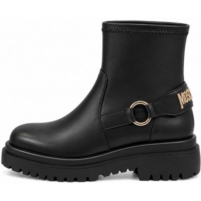 ΓΥΝΑΙΚΕΙΟ ΜΠΟΤΑΚΙ ΜΑΥΡΟ JUST CAVALLI 81RA3S81 ZSE90 899 FONDO BOURNE CALF PU+METAL LETTERING
