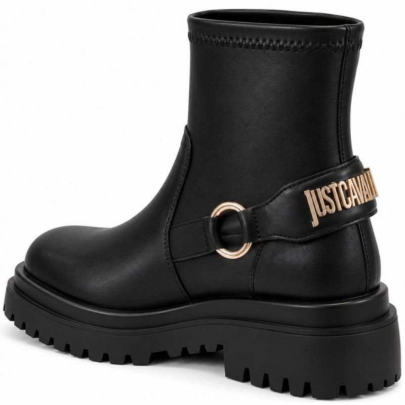 ΓΥΝΑΙΚΕΙΟ ΜΠΟΤΑΚΙ ΜΑΥΡΟ JUST CAVALLI 81RA3S81 ZSE90 899 FONDO BOURNE CALF PU+METAL LETTERING ΓΥΝΑΙΚΕΙΟ ΜΠΟΤΑΚΙ ΜΑΥΡΟ JUST CAVALLI 81RA3S81 ZSE90 899 FONDO BOURNE CALF PU+METAL LETTERING
