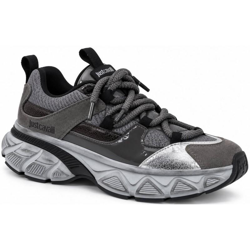 ΓΥΝΑΙΚΕΙΟ SNEAKER ΓΚΡΙ JUST CAVALLI 81RA3SC1 ZSF03 827 FONDO STONER DIS.1 MESH+CRACLE+NAPLAK+SUEDE ΓΥΝΑΙΚΕΙΟ SNEAKER ΓΚΡΙ JUST CAVALLI 81RA3SC1 ZSF03 827 FONDO STONER DIS.1 MESH+CRACLE+NAPLAK+SUEDE