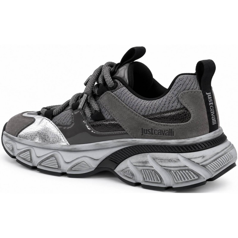 ΓΥΝΑΙΚΕΙΟ SNEAKER ΓΚΡΙ JUST CAVALLI 81RA3SC1 ZSF03 827 FONDO STONER DIS.1 MESH+CRACLE+NAPLAK+SUEDE ΓΥΝΑΙΚΕΙΟ SNEAKER ΓΚΡΙ JUST CAVALLI 81RA3SC1 ZSF03 827 FONDO STONER DIS.1 MESH+CRACLE+NAPLAK+SUEDE