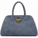 ΓΥΝΑΙΚΕΙΑ ΤΣΑΝΤΑ ΩΜΟΥ ΓΚΡΙ JUST CAVALLI 81RA4BB3 ZSE74 827 JC B_ICONIC SBAKES SOFT TOUC SUEDE