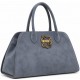 ΓΥΝΑΙΚΕΙΑ ΤΣΑΝΤΑ ΩΜΟΥ ΓΚΡΙ JUST CAVALLI 81RA4BB3 ZSE74 827 JC B_ICONIC SBAKES SOFT TOUC SUEDE
