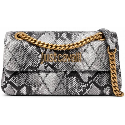 ΓΥΝΑΙΚΕΙΑ ΤΣΑΝΤΑ ΩΜΟΥ/ΧΙΑΣΤΙ ΑΣΗΜΙ SNAKE PRINT JUST CAVALLI 81RA4BG2 ZSD84 827 JC G_PLAIN EMBROIDERY-STYL PYTHON PU
