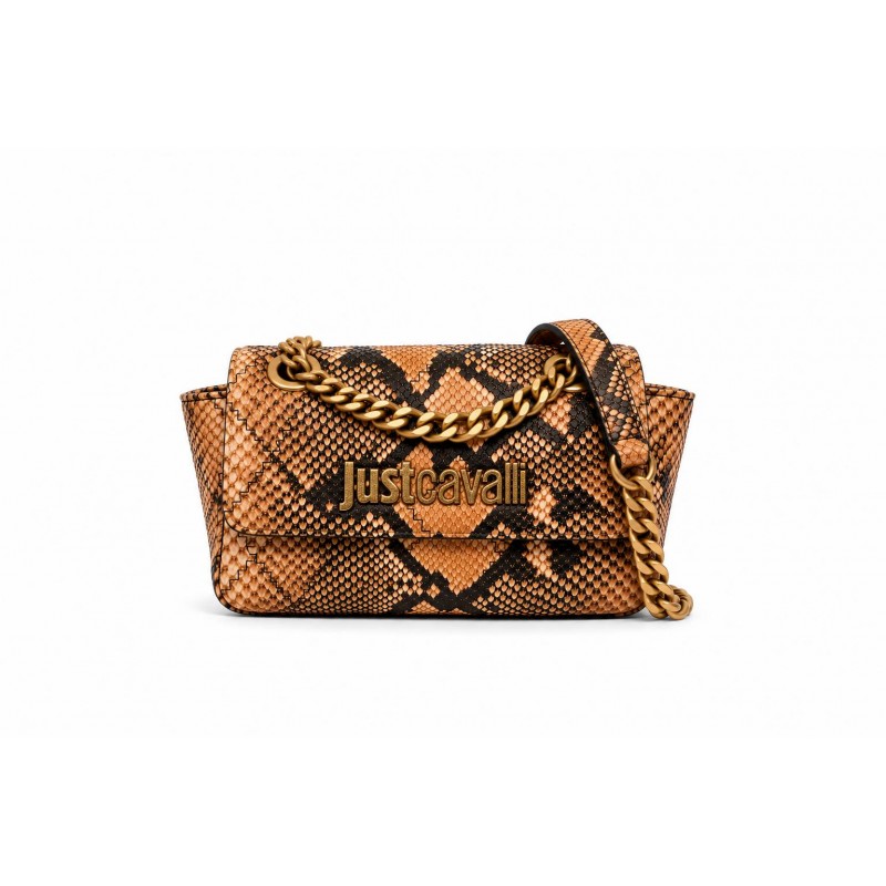 ΓΥΝΑΙΚΕΙΑ ΤΣΑΝΤΑ ΩΜΟΥ/ΧΙΑΣΤΙ ΤΑΜΠΑ SNAKE PRINT JUST CAVALLI 81RA4BG5 ZSD84 641 JC G_PLAIN ΕΜBROIDERY-STYL PYTHON PU